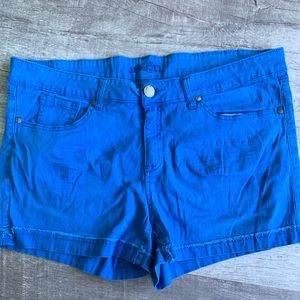 Blue shorts